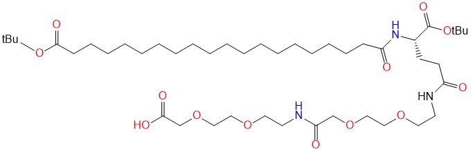 Ara(OtBu)-Glu(ɑ-OtBu)-AEEA-AEEA-OH